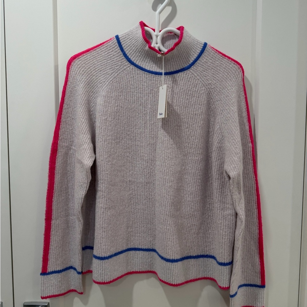 NWT Hatley Raglan Pullover | Pale Snow Melange